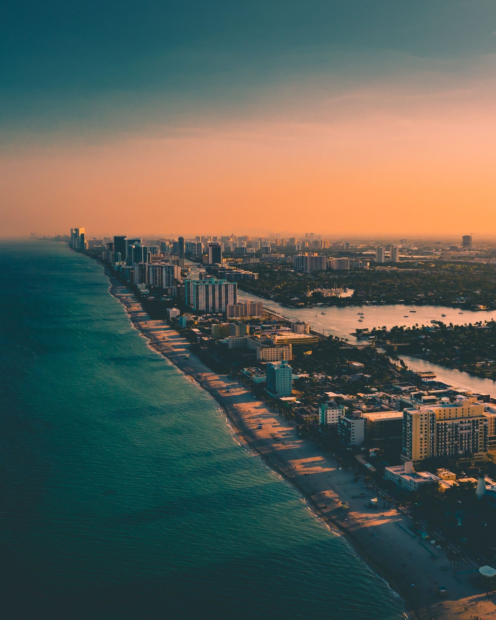 Miami skyline at dusk